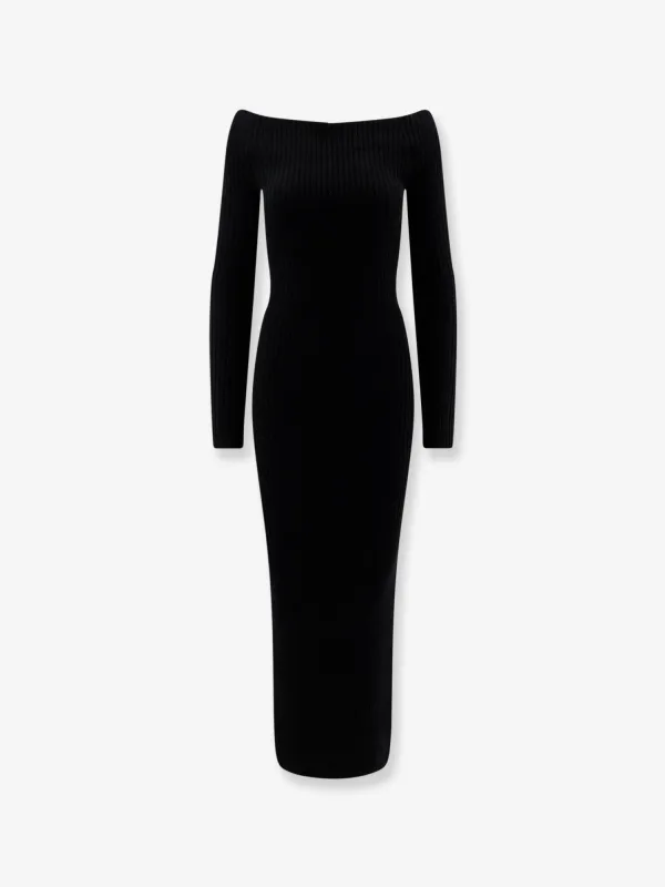 Max Mara Arnes wool and cashmere long dress sold by Siebentaschen