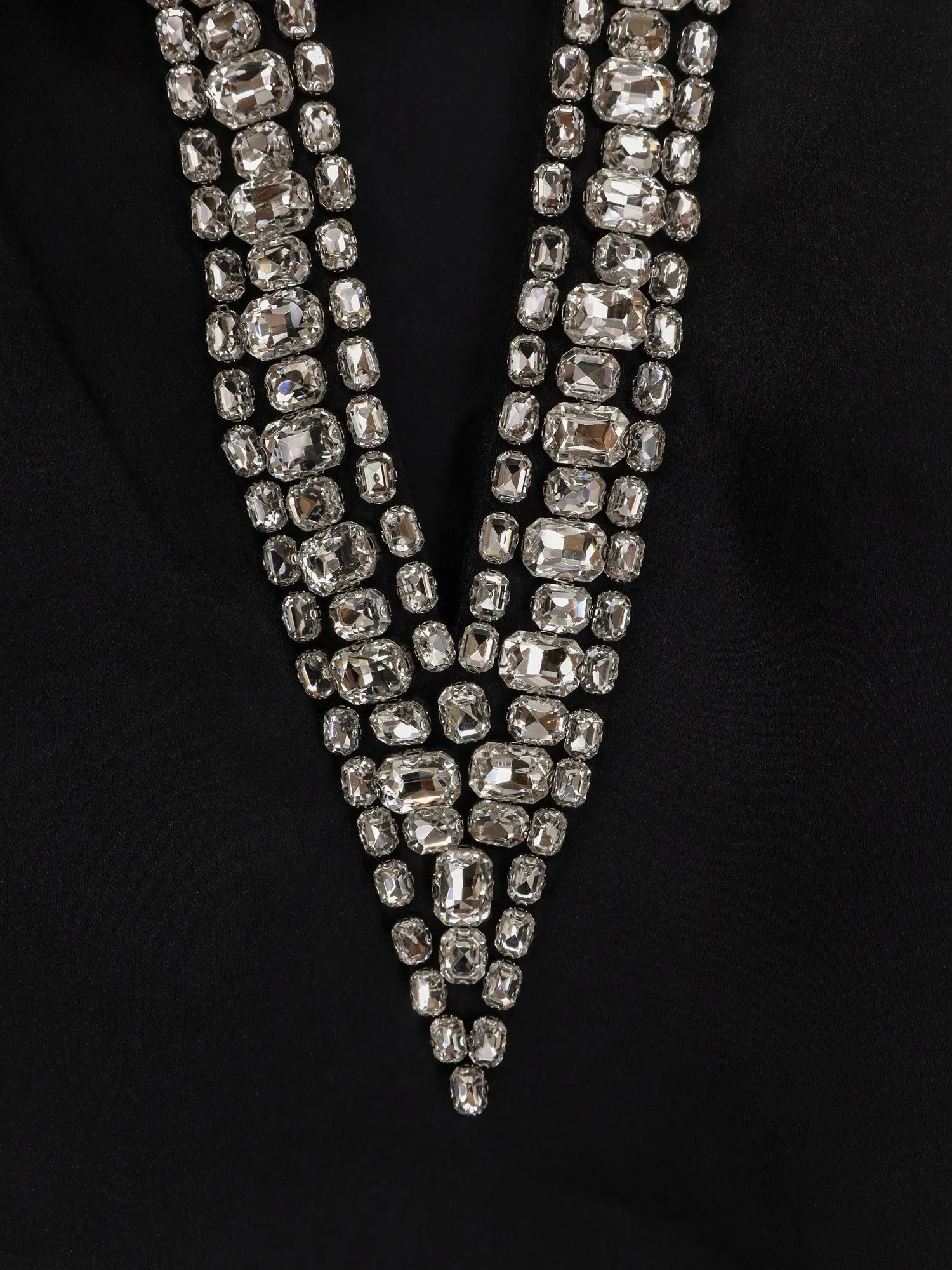 RETROFETE Nancie satin mini dress with rhinestones sold by Siebentaschen product image thumbnail 3