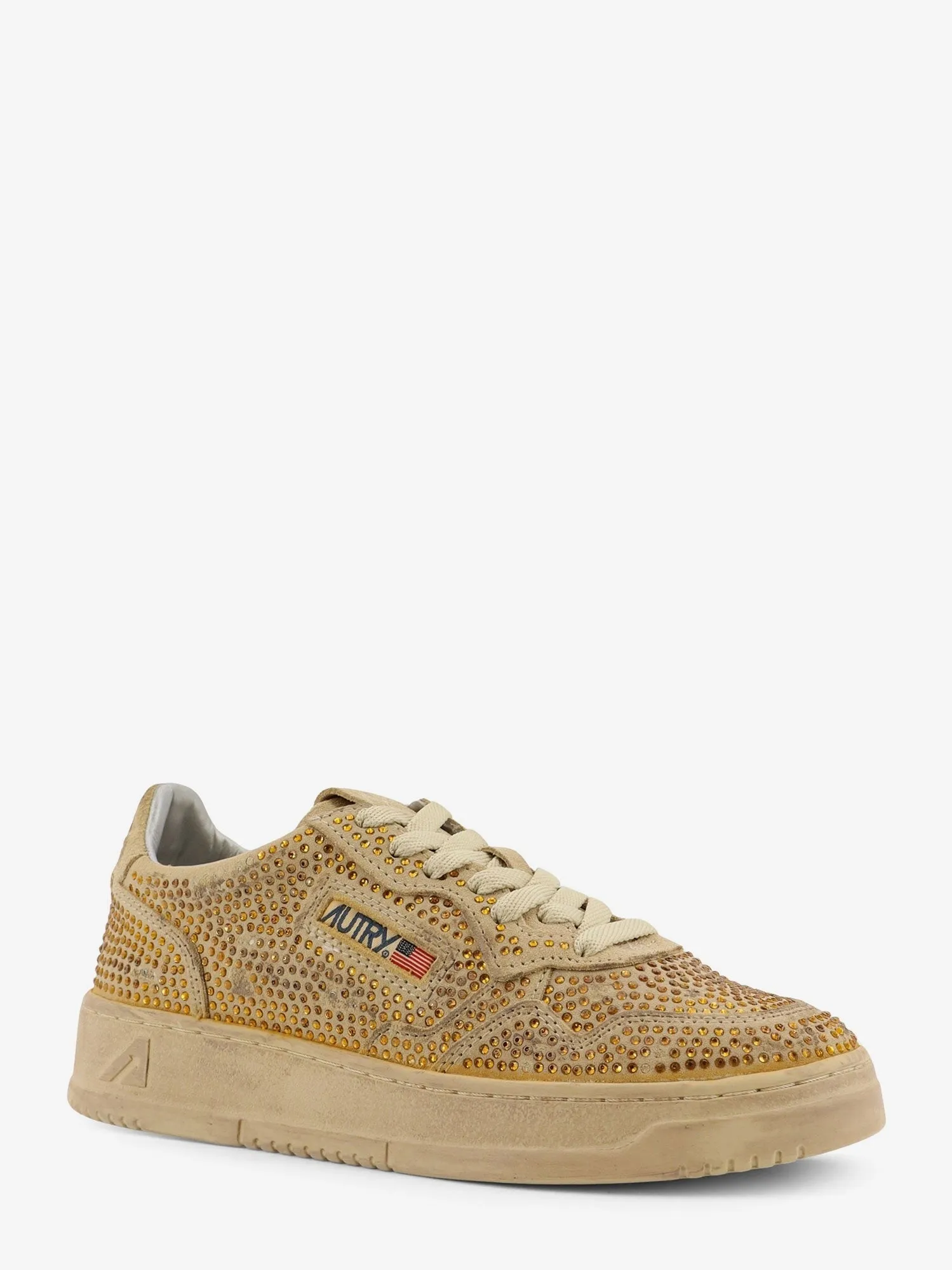 Autry Medalst Low suede sneakers with rhinestones sold by Siebentaschen product image thumbnail 2