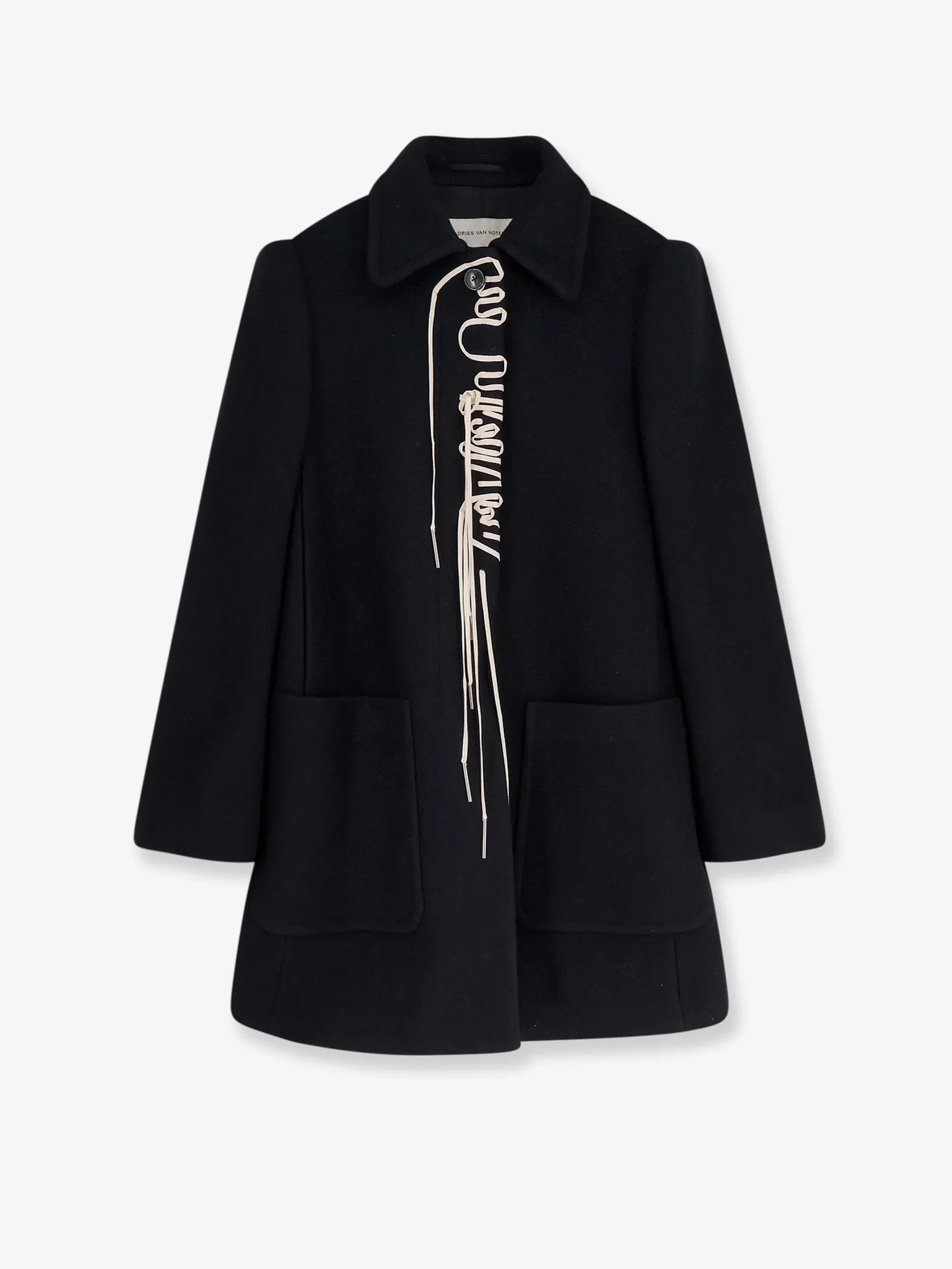 Dries Van Noten Rebela wool blend coat sold by Siebentaschen