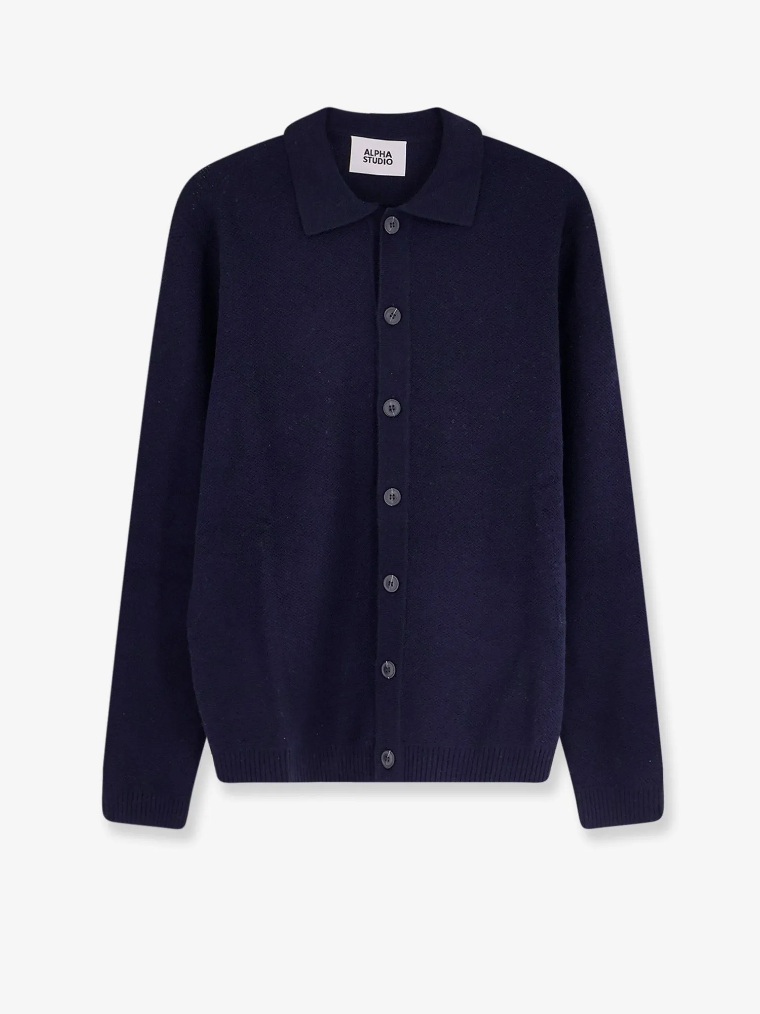 ALPHA-STUDIO Wool and cashmere cardigan sold by Siebentaschen