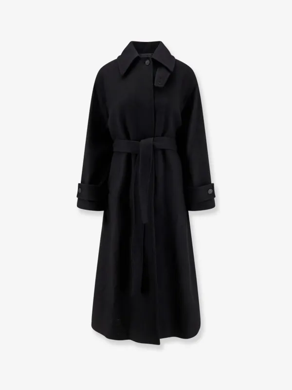 Hevo Moschella wool blend coat sold by Siebentaschen
