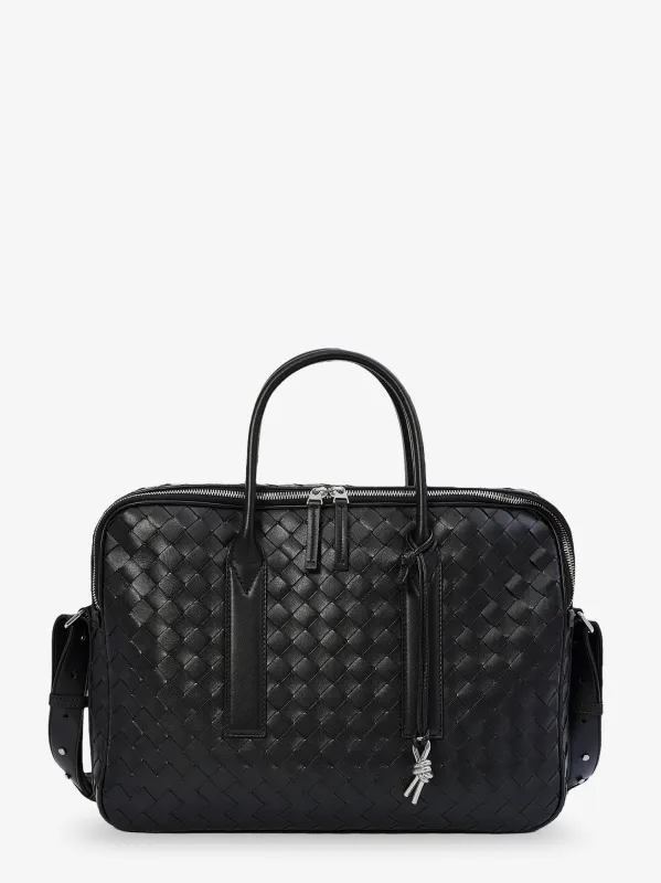 Bottega Veneta Getaway leather briefcase sold by Siebentaschen