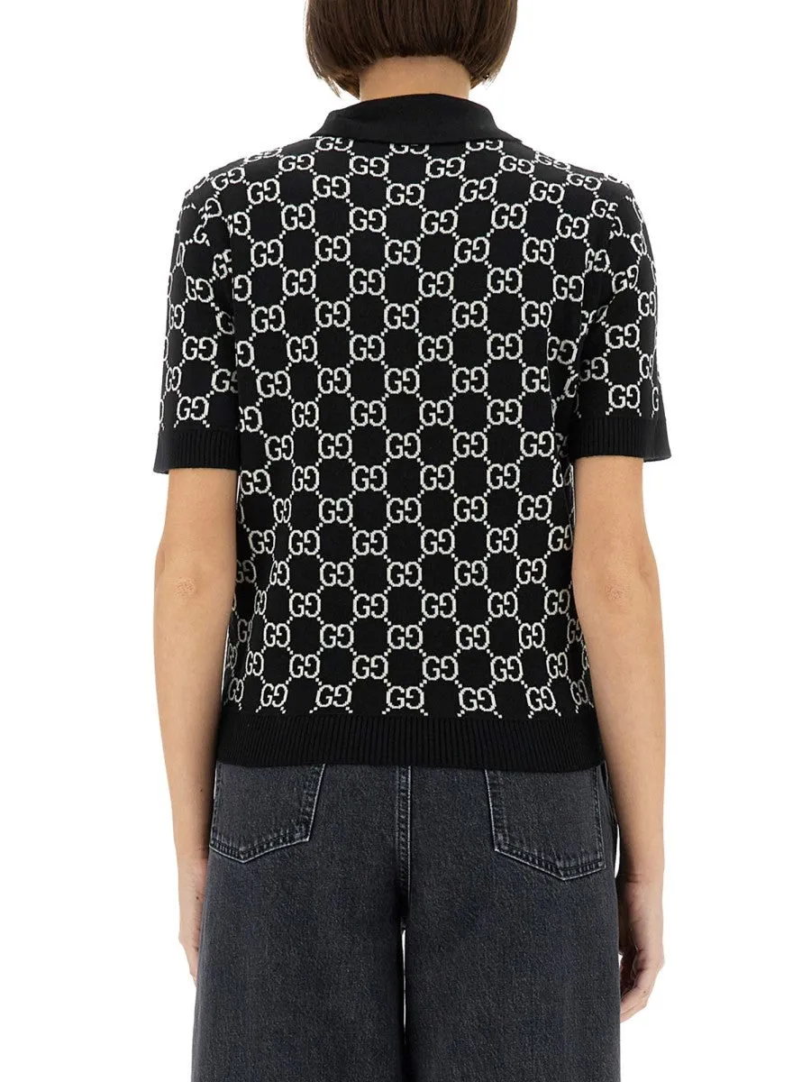 Gucci GG WOOL JACQUARD REVERSIBLE POLO SHIRT sold by Siebentaschen product image thumbnail 3
