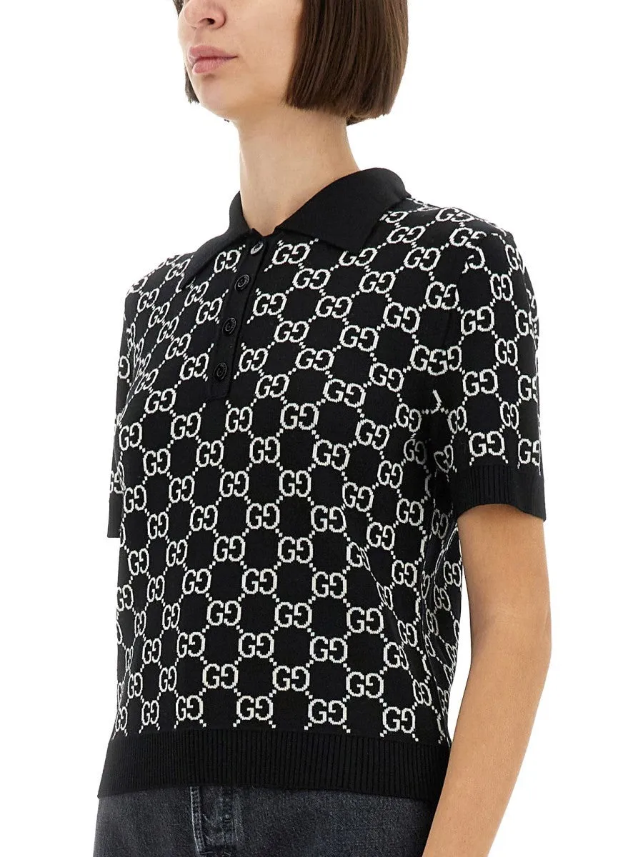 Gucci GG WOOL JACQUARD REVERSIBLE POLO SHIRT sold by Siebentaschen product image thumbnail 4