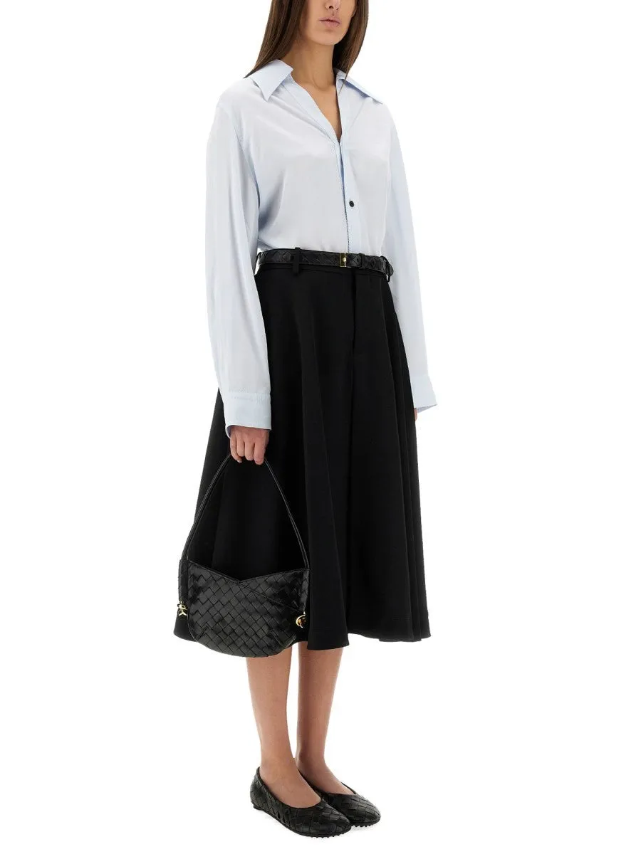 Bottega Veneta GRAIN DE POUDRE WOOL SKIRT sold by Siebentaschen product image thumbnail 2