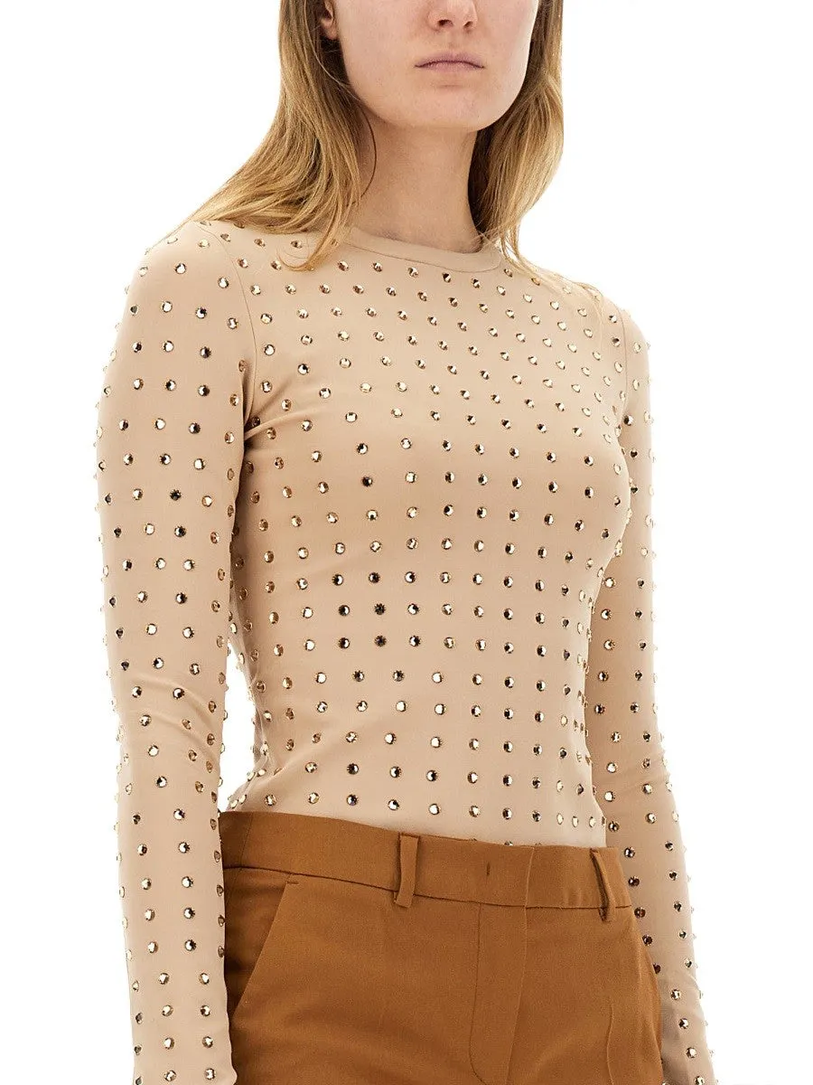 Sportmax "NEGUS" TOP WITH CRYSTALS sold by Siebentaschen product image thumbnail 4