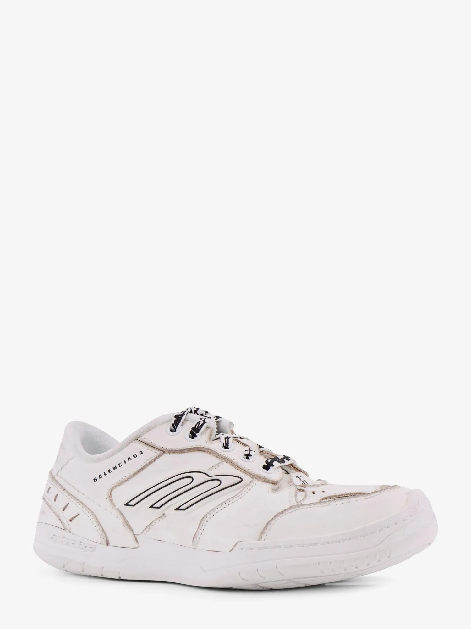 Balenciaga Hamptons Worn-Out leather low-top sneakers sold by Siebentaschen product image thumbnail 2