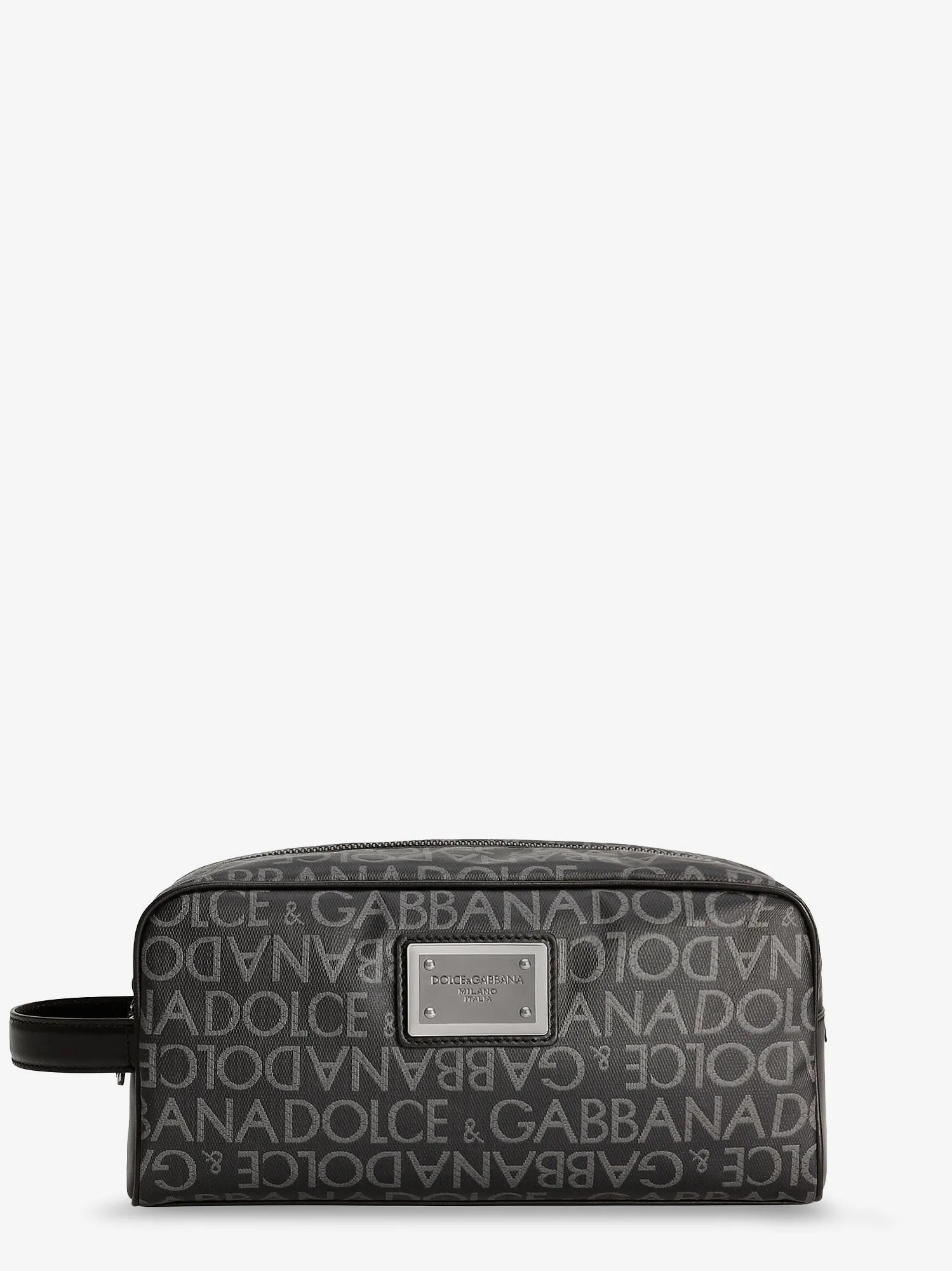 Dolce & Gabbana Coated canvas necessaire with all-over logo sold by Siebentaschen