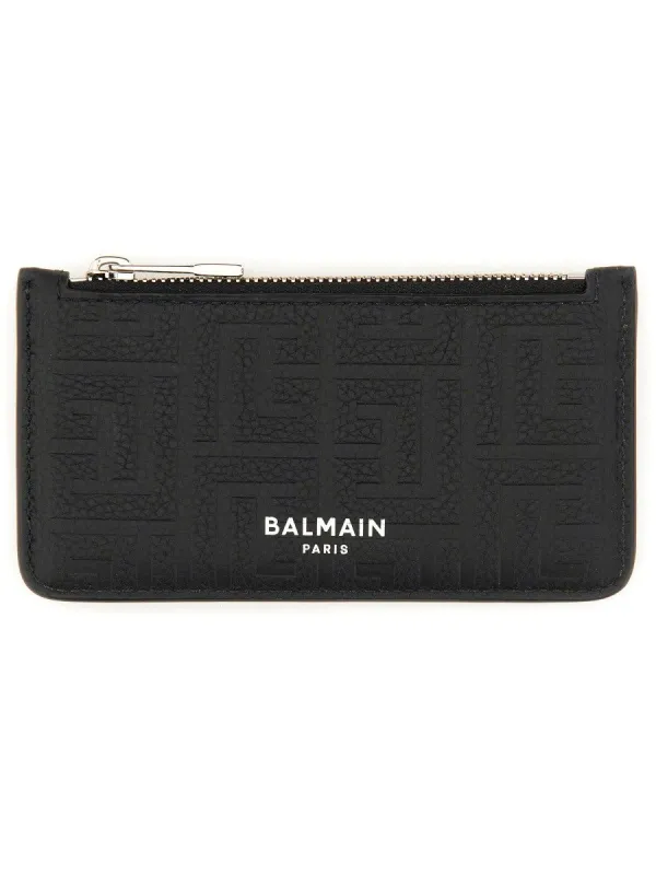 Balmain LEATHER COIN PURSE sold by Siebentaschen