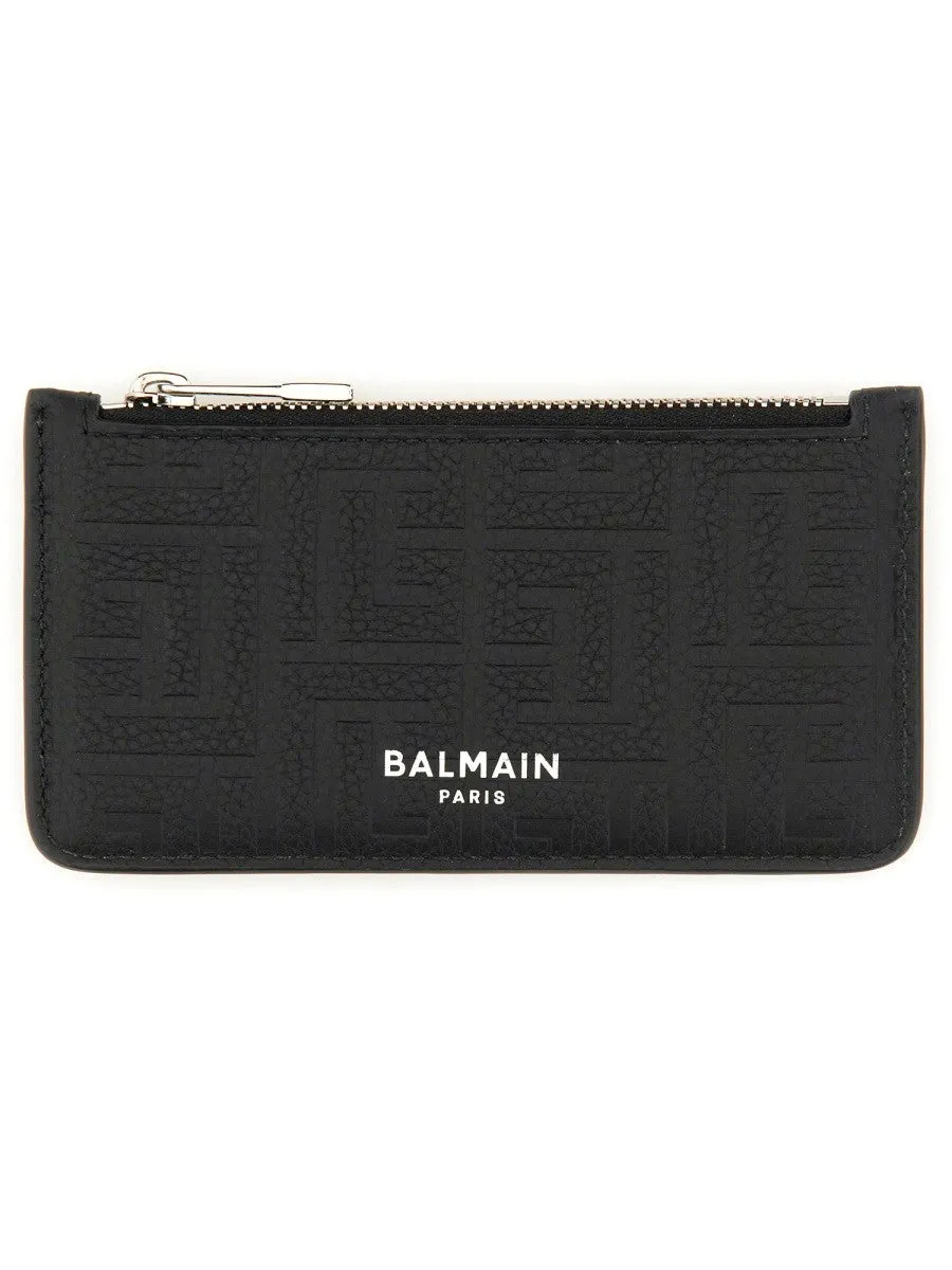 Balmain LEATHER COIN PURSE sold by Siebentaschen