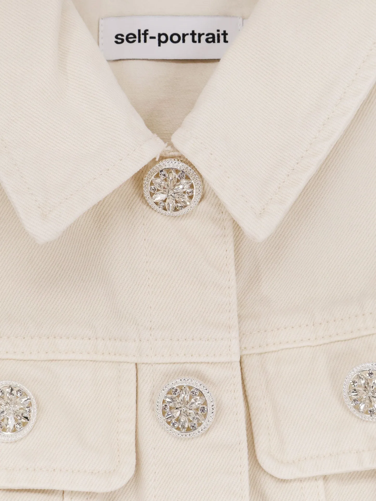 SELF PORTRAIT Denim short dress sold by Siebentaschen product image thumbnail 5