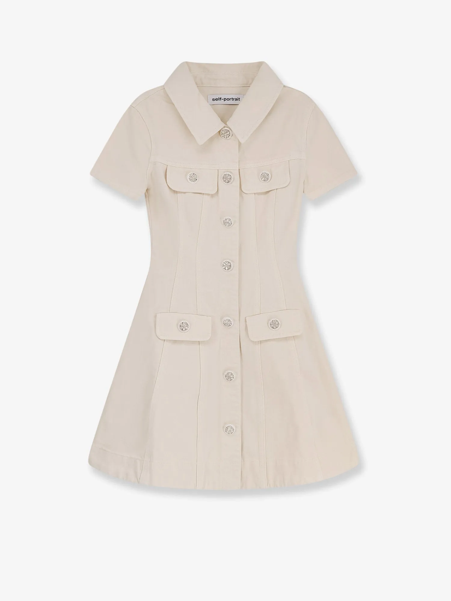 SELF PORTRAIT Denim short dress sold by Siebentaschen