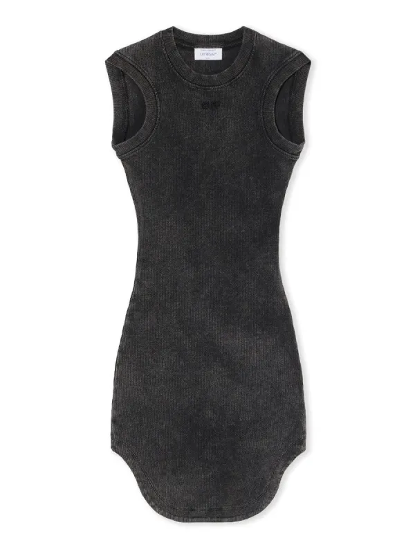 Off-white MINI DRESS "OFF STAMP" sold by Siebentaschen