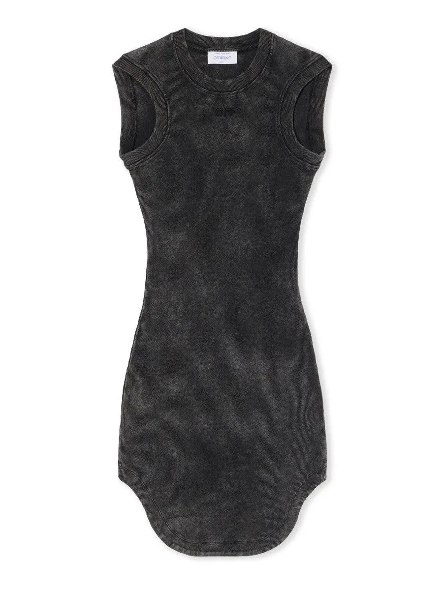 Off-white MINI DRESS "OFF STAMP" sold by Siebentaschen