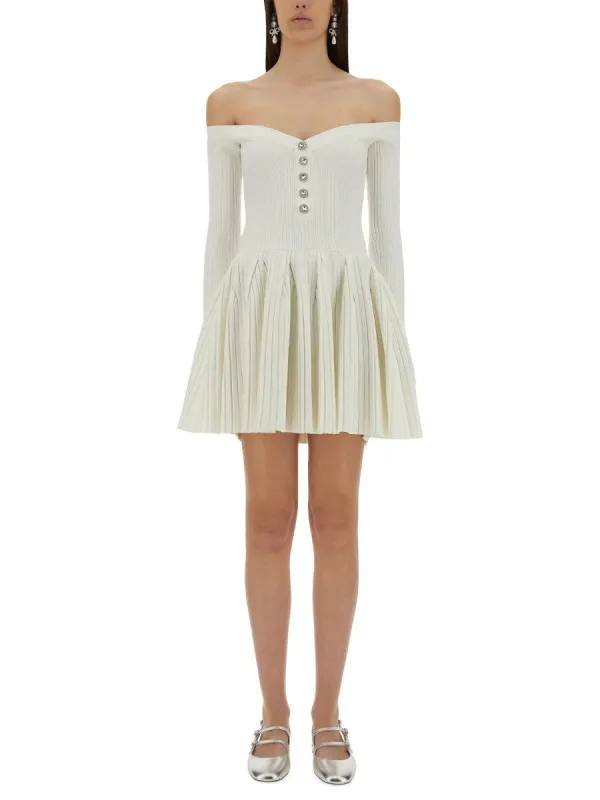 SELF-PORTRAIT KNITTED MINI DRESS sold by Siebentaschen