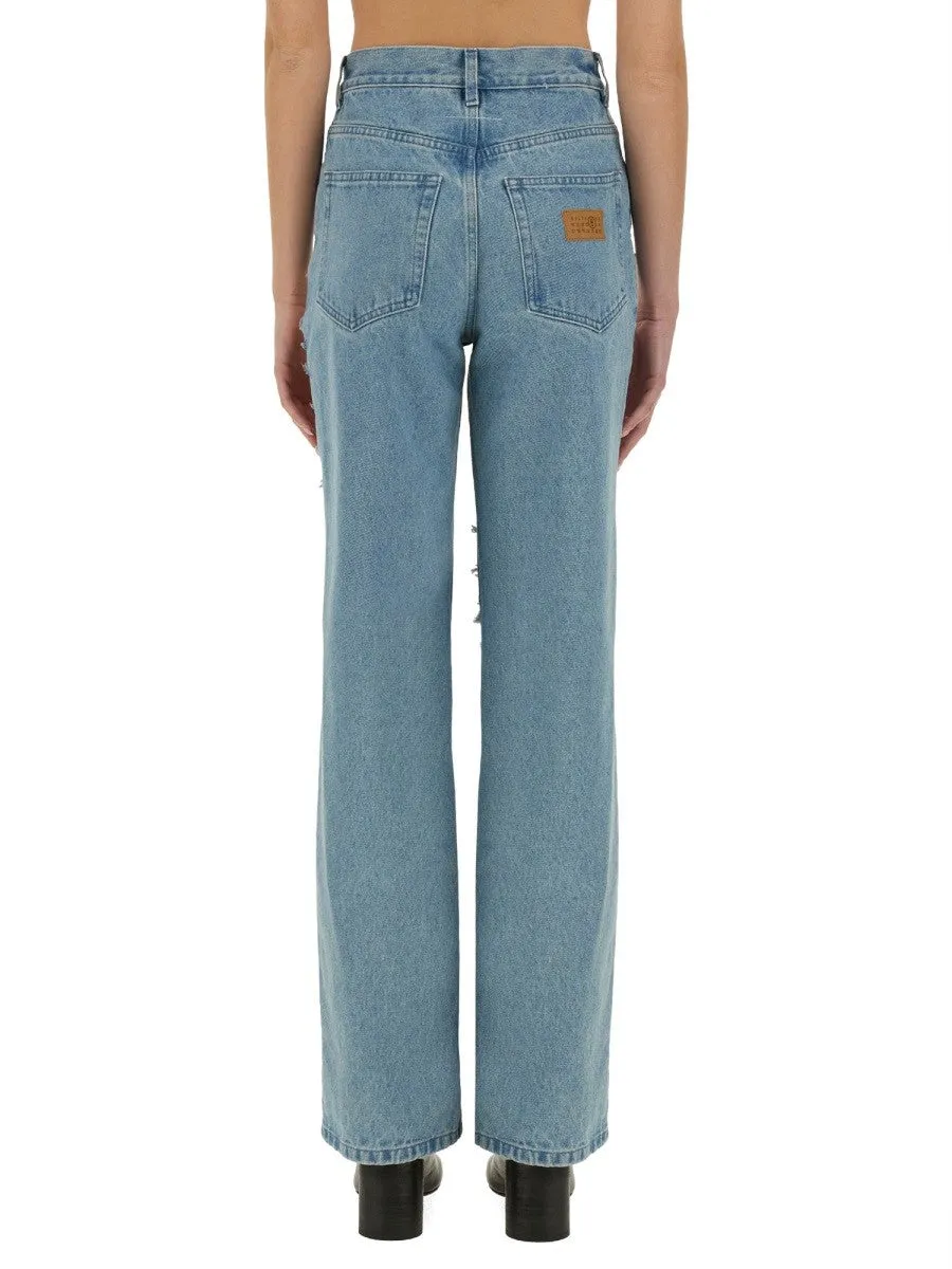 MM6 MAISON MARGIELA "DESTROYED" STRAIGHT JEANS sold by Siebentaschen product image thumbnail 3