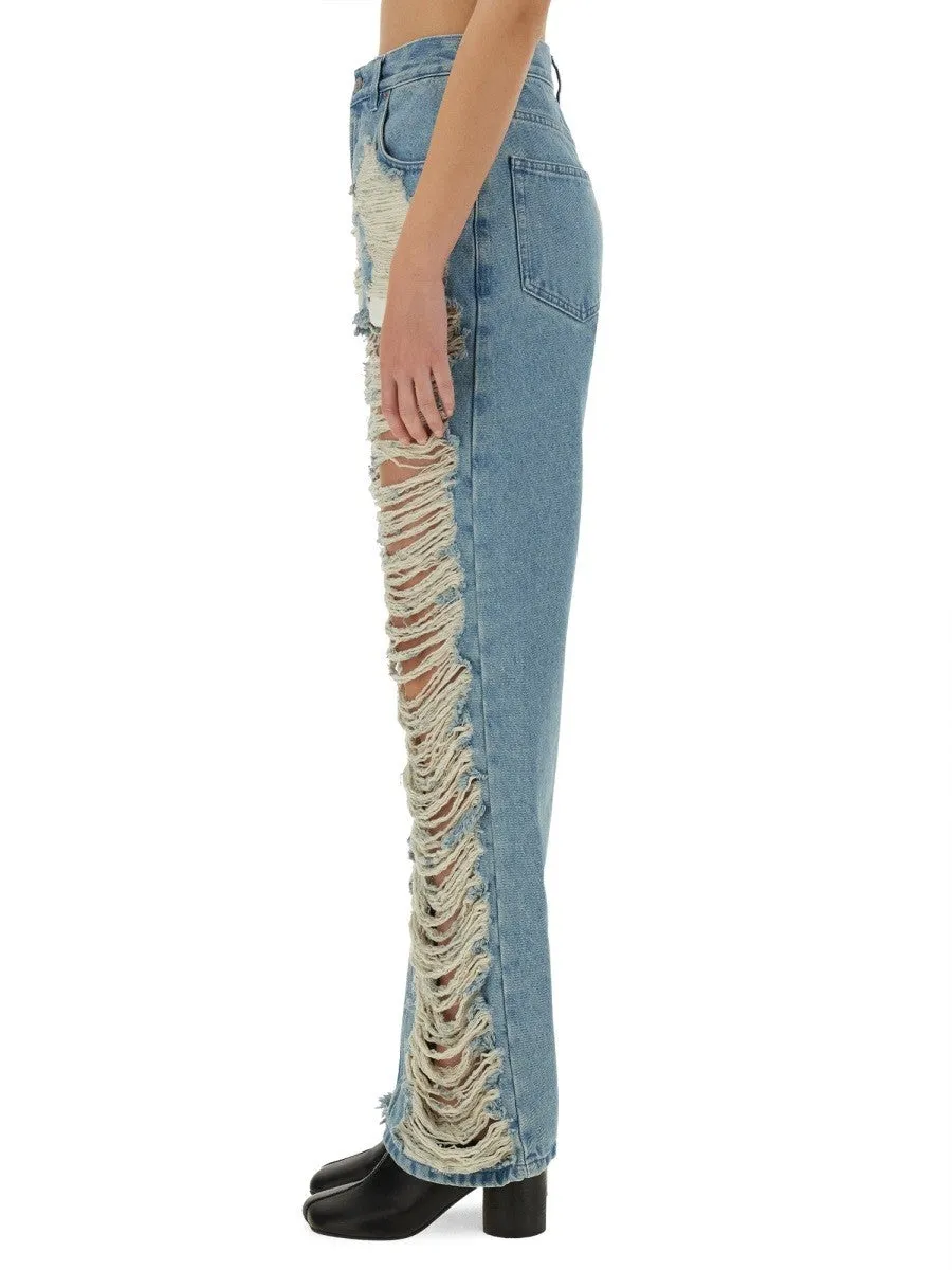 MM6 MAISON MARGIELA "DESTROYED" STRAIGHT JEANS sold by Siebentaschen product image thumbnail 4