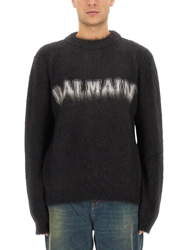 Balmain RETRO LOGO PULLOVER made by Balmain