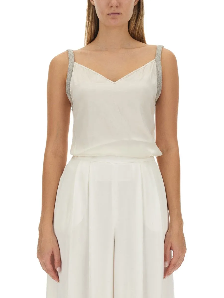 Fabiana Filippi SATIN LINGERIE TOP sold by Siebentaschen