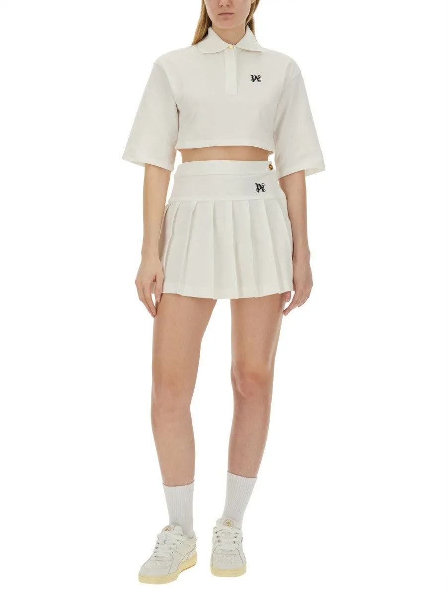 Palm Angels MONOGRAM CROPPED POLO SHIRT sold by Siebentaschen product image thumbnail 2