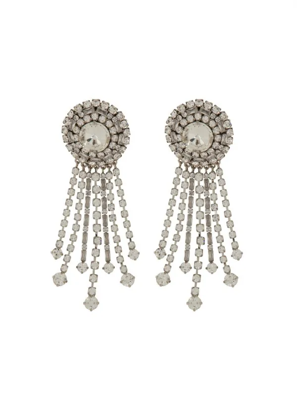 ALESSANDRA RICH ROUND CLIP-ON EARRINGS made by Siebentaschen