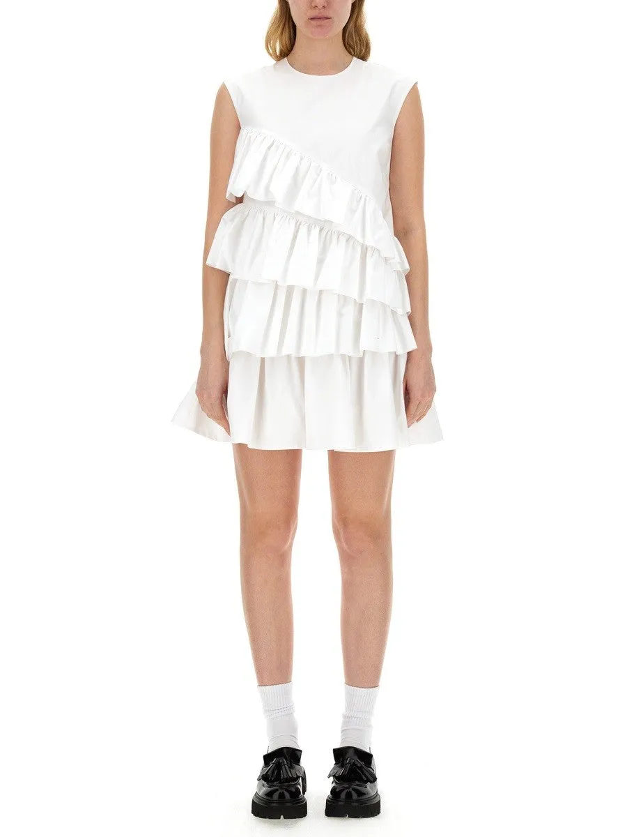 msgm DRESS WITH RUFFLES sold by Siebentaschen