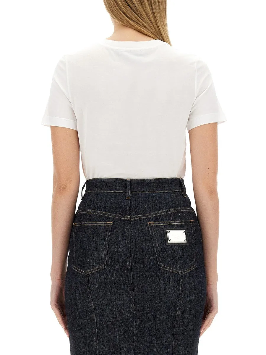 Dolce & Gabbana T-SHIRT WITH LOGO PATCH sold by Siebentaschen product image thumbnail 3