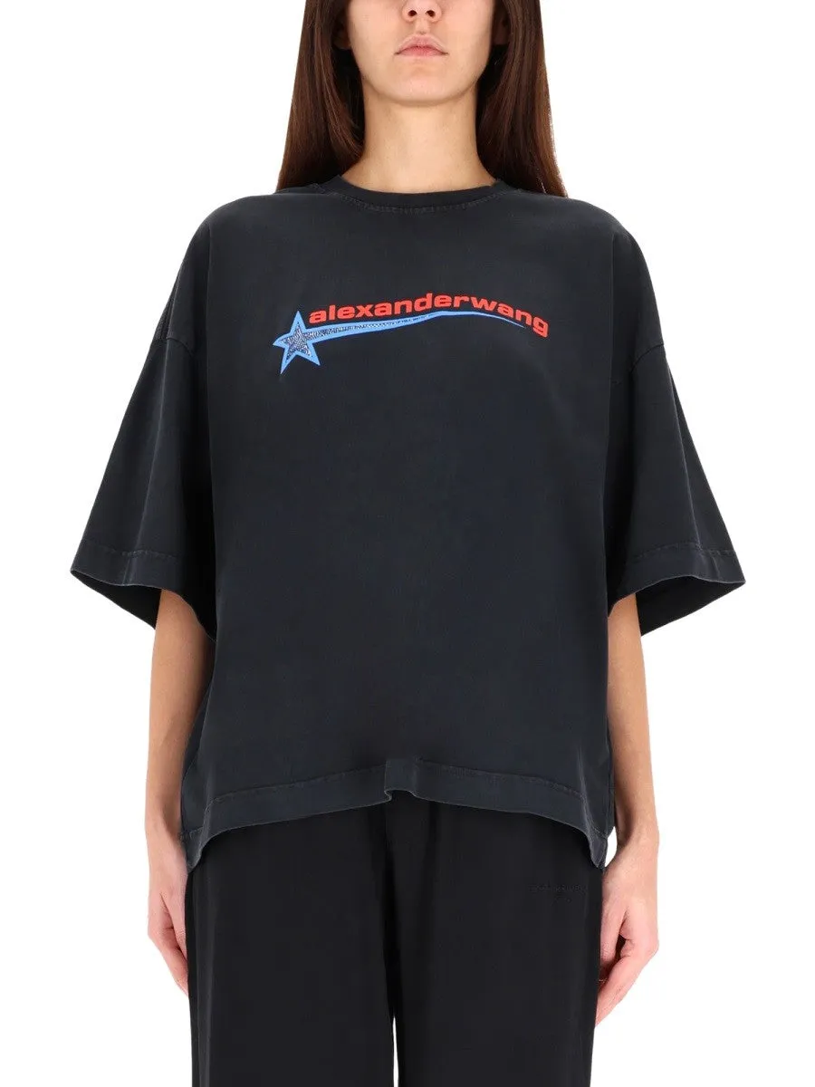 Alexander Wang T-SHIRT WITH LOGO sold by Siebentaschen