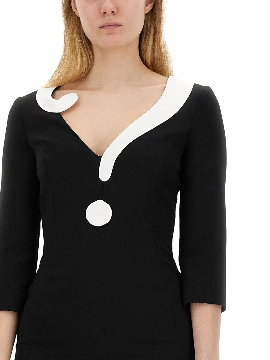 Moschino CREPE HOUSE SYMBOLS DRESS !? sold by Siebentaschen product image thumbnail 4