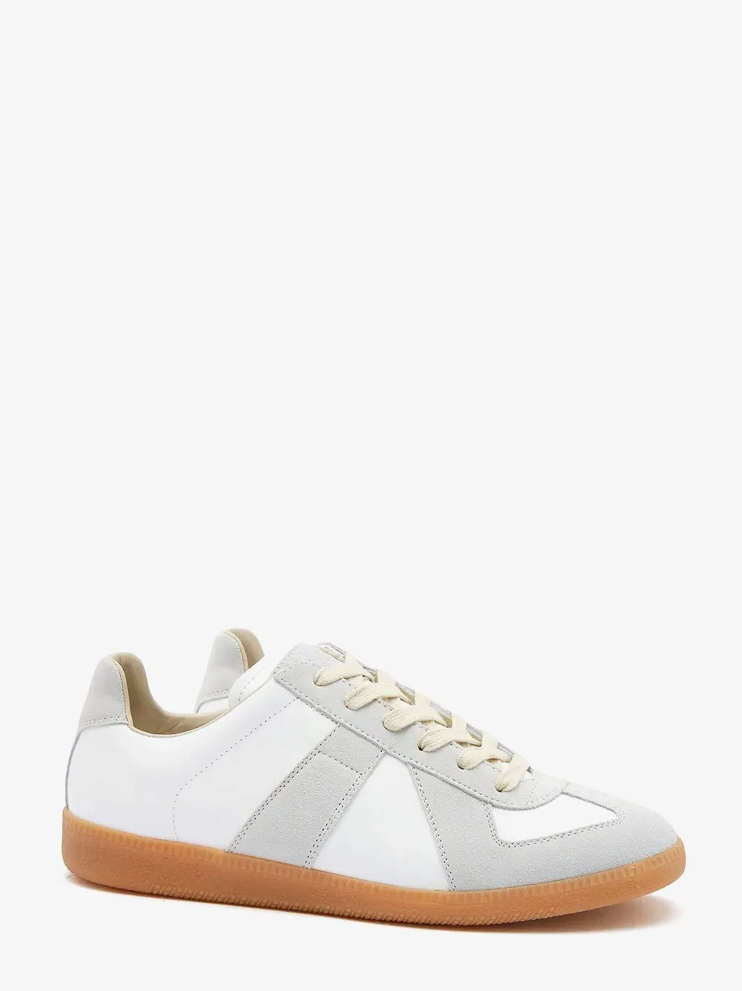 Maison Margiela Replica low-top leather sneakers with suede inserts sold by Siebentaschen product image thumbnail 2