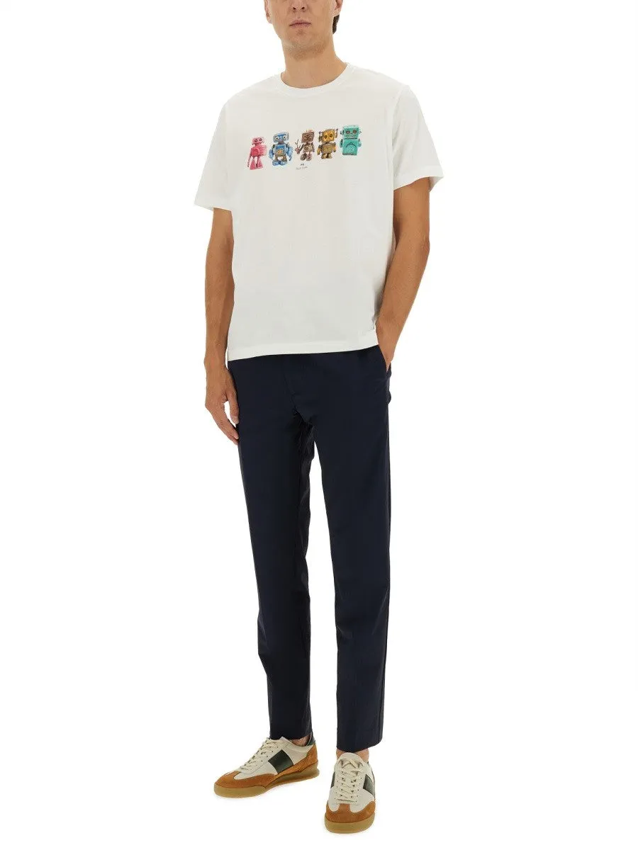 PS BY PAUL SMITH ROBOT PRINT T-SHIRT sold by Siebentaschen product image thumbnail 4