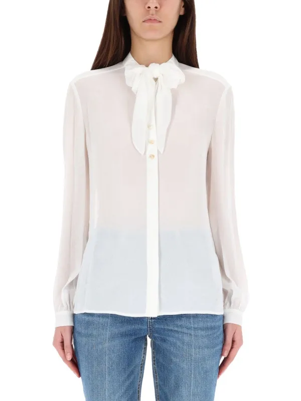 Tory Burch SHIRT WITH BOW sold by Siebentaschen