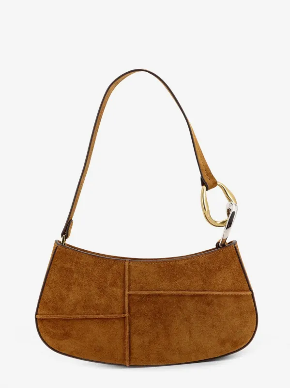 STAUD Ollie suede shoulder bag sold by Siebentaschen