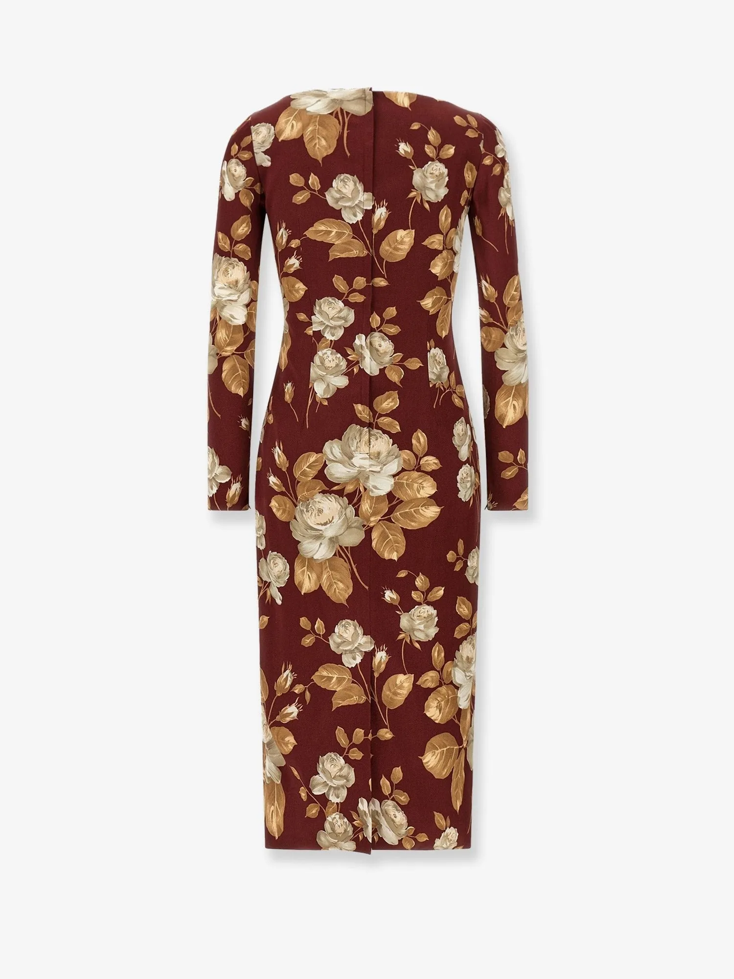 Dolce & Gabbana Vintage rose print satin midi pencil dress sold by Siebentaschen product image thumbnail 2