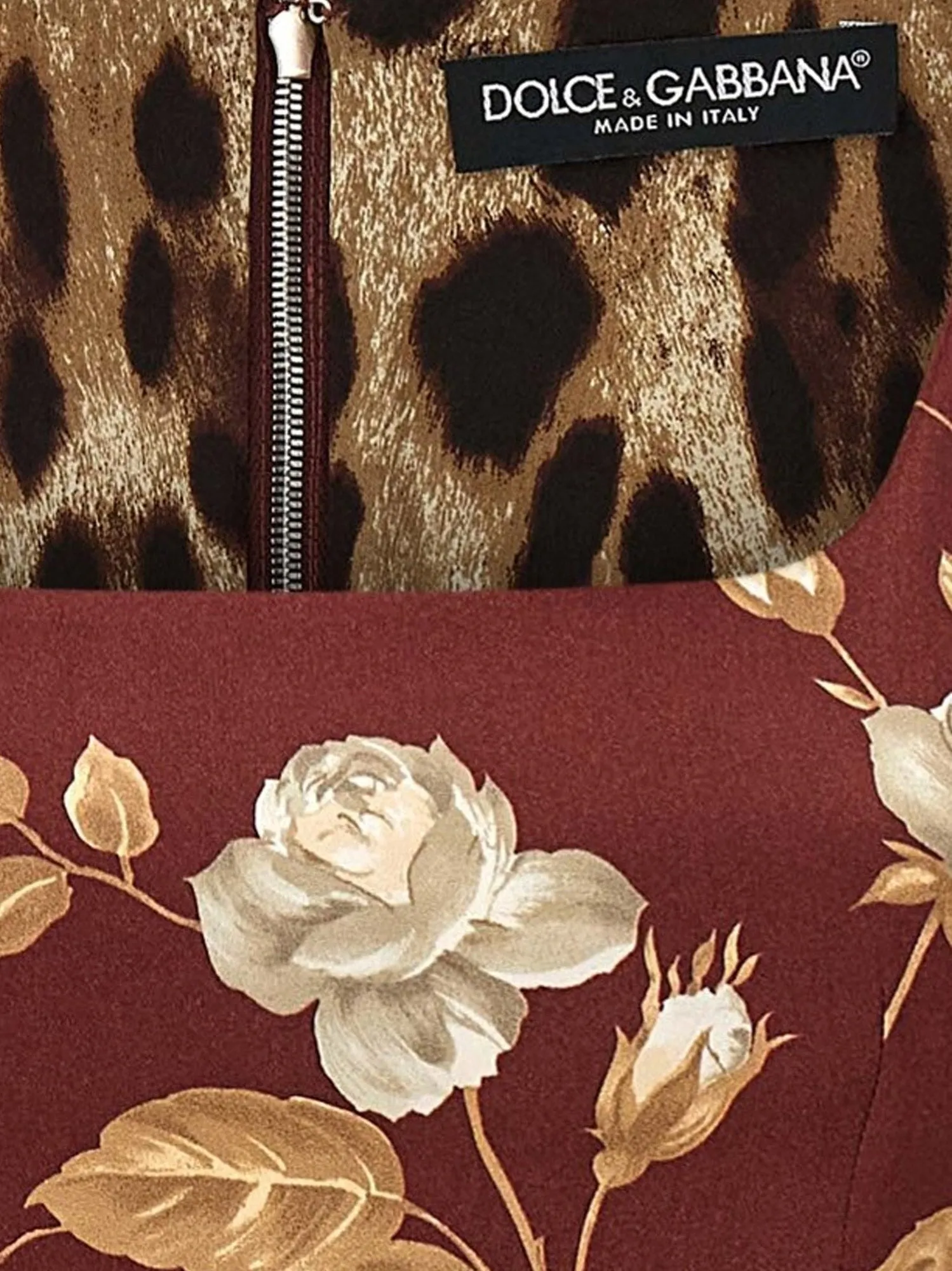 Dolce & Gabbana Vintage rose print satin midi pencil dress sold by Siebentaschen product image thumbnail 3