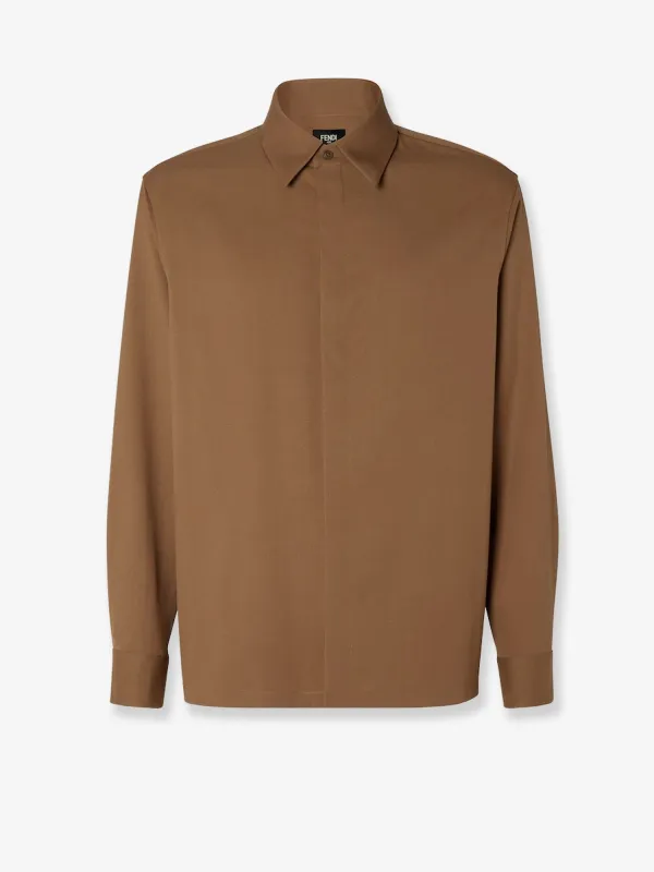 Fendi Wool gabardine shirt sold by Siebentaschen