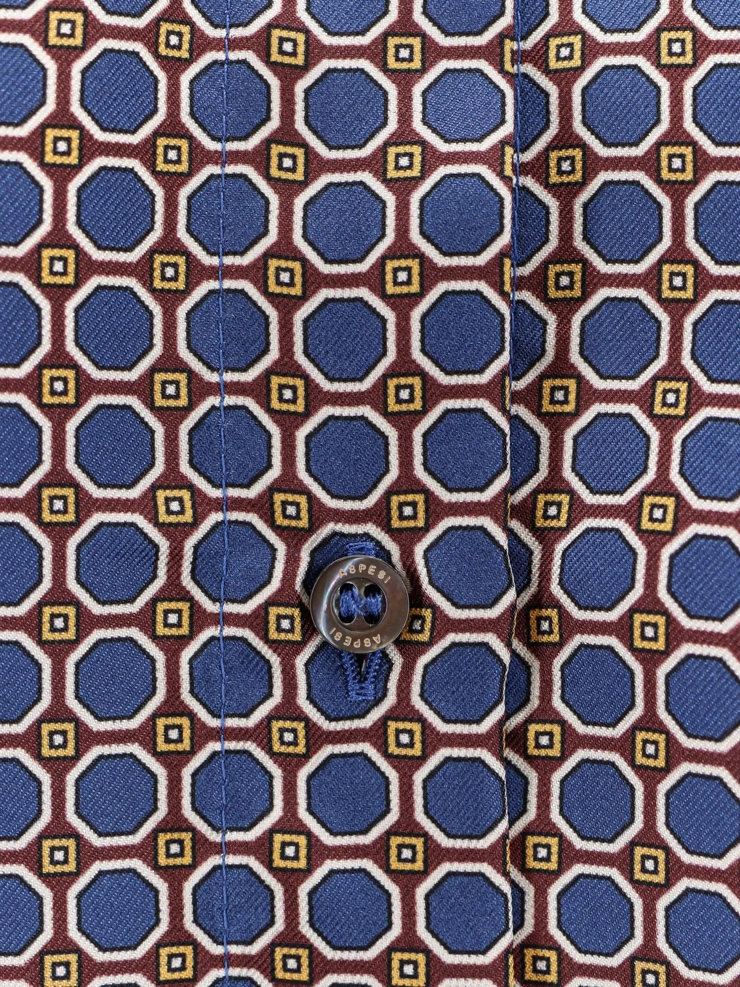 ASPESI Silk shirt with micro-pattern sold by Siebentaschen product image thumbnail 3