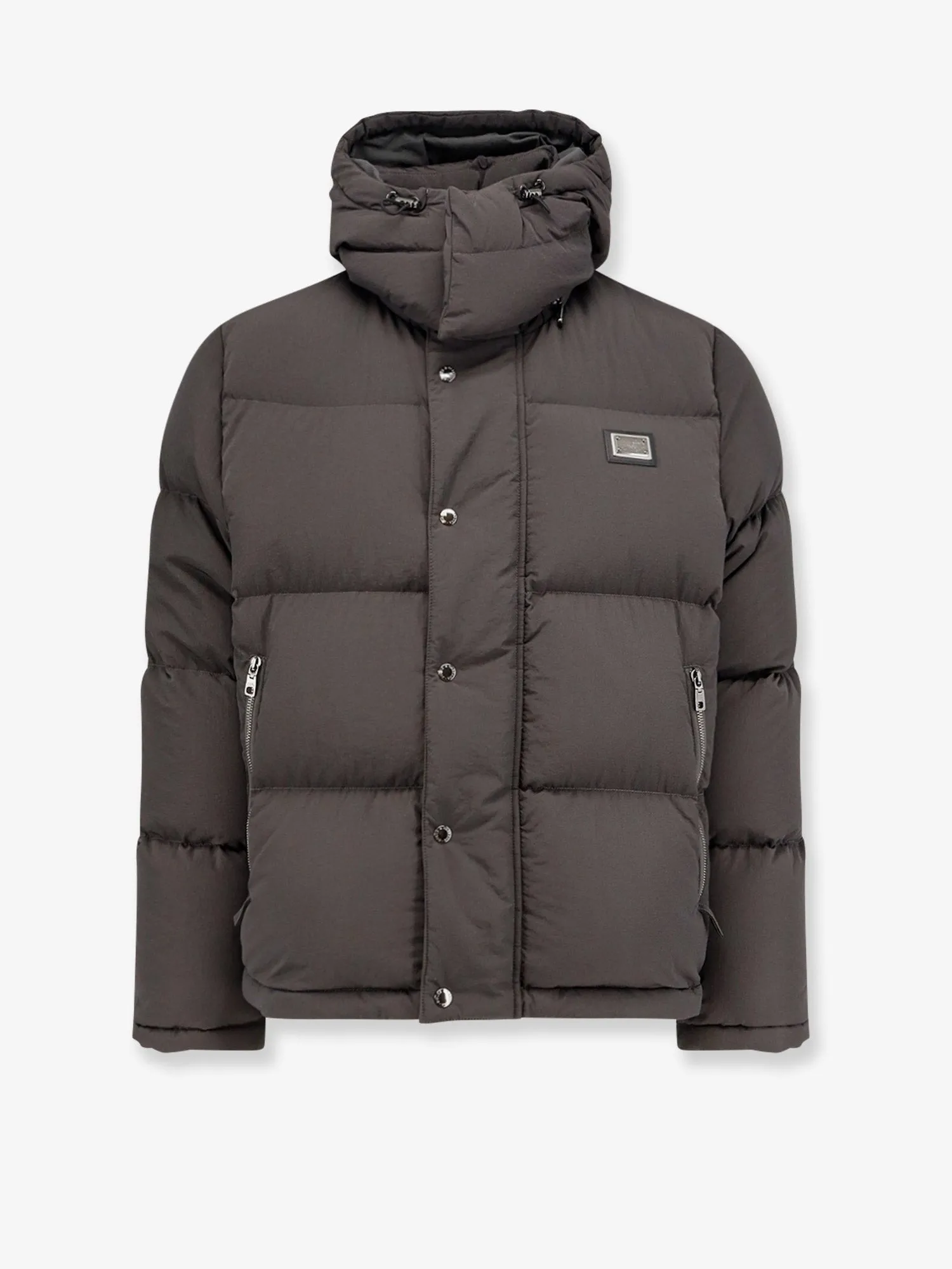 Dolce & Gabbana Nylon hooded down jacket sold by Siebentaschen