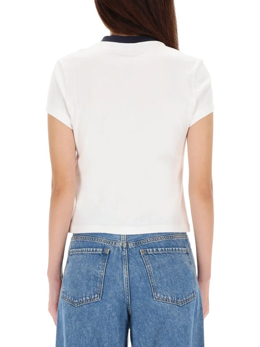 Off-white T-SHIRT WITH EMBROIDERED LOGO sold by Siebentaschen product image thumbnail 3