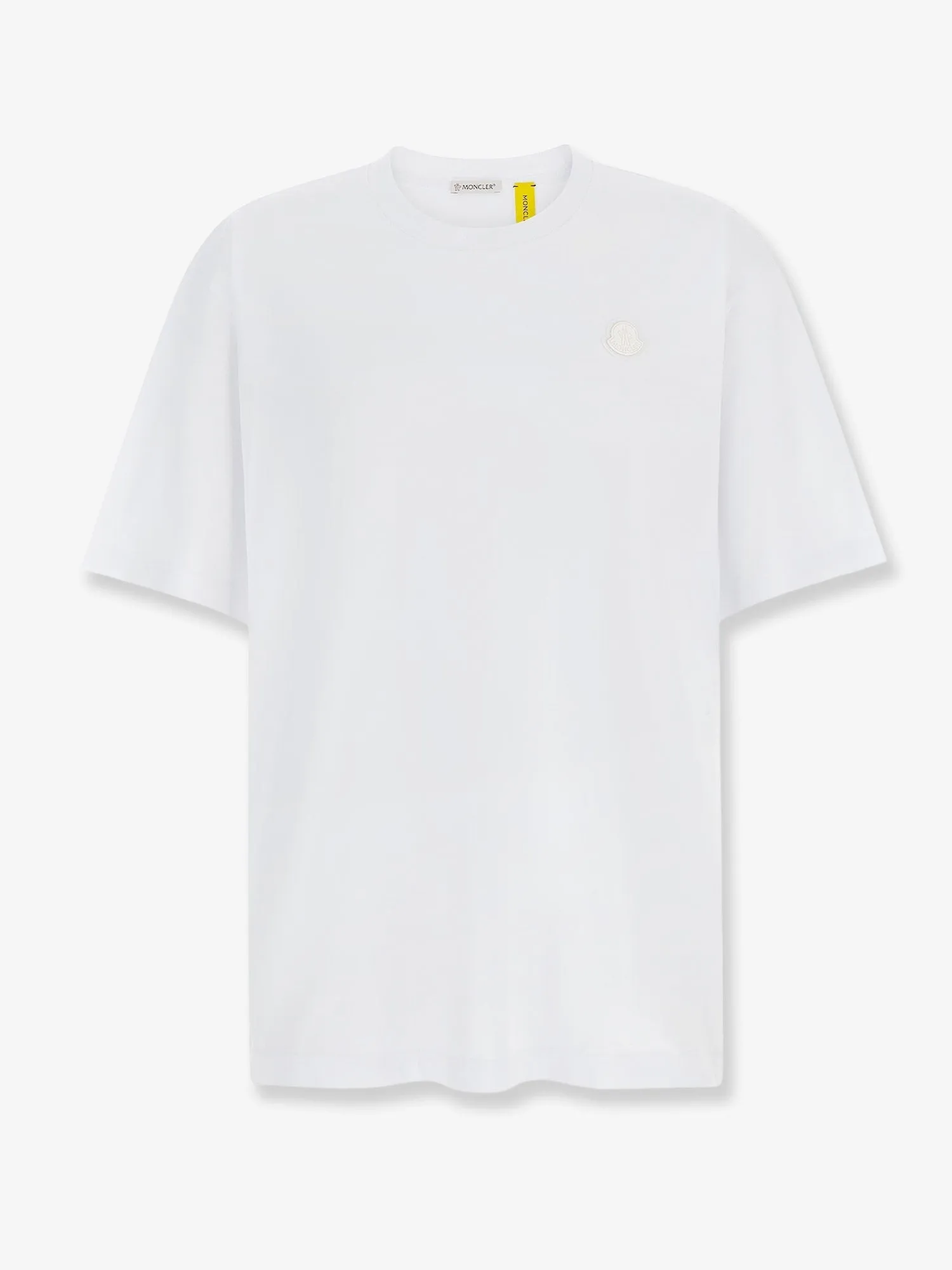 MONCLER GENIUS Cotton t-shirt with logo patch on the front sold by Siebentaschen