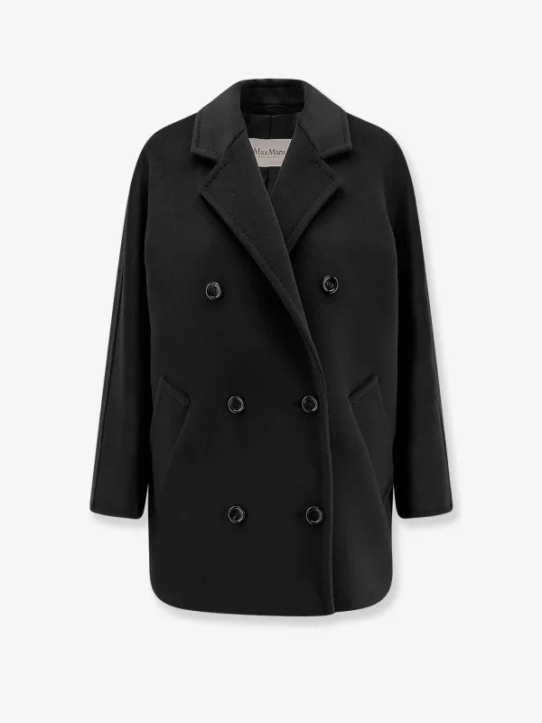 Max Mara Rebus virgin wool and cashmere coat sold by Siebentaschen