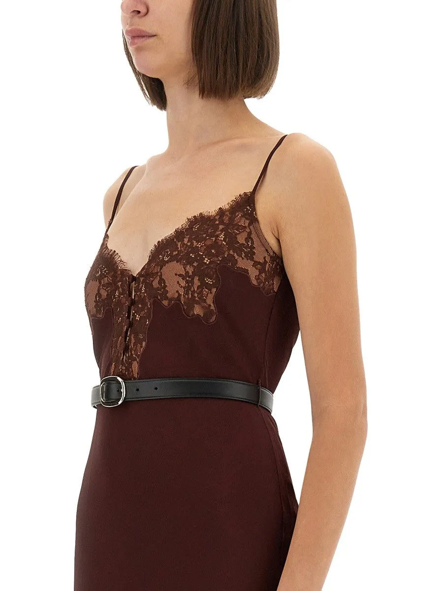 SELF-PORTRAIT MIDI DRESS WITH LACE INSERTS sold by Siebentaschen product image thumbnail 4