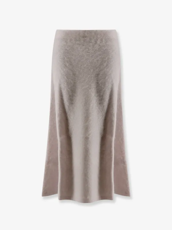 NUDE Cashmere Midi Skirt sold by Siebentaschen