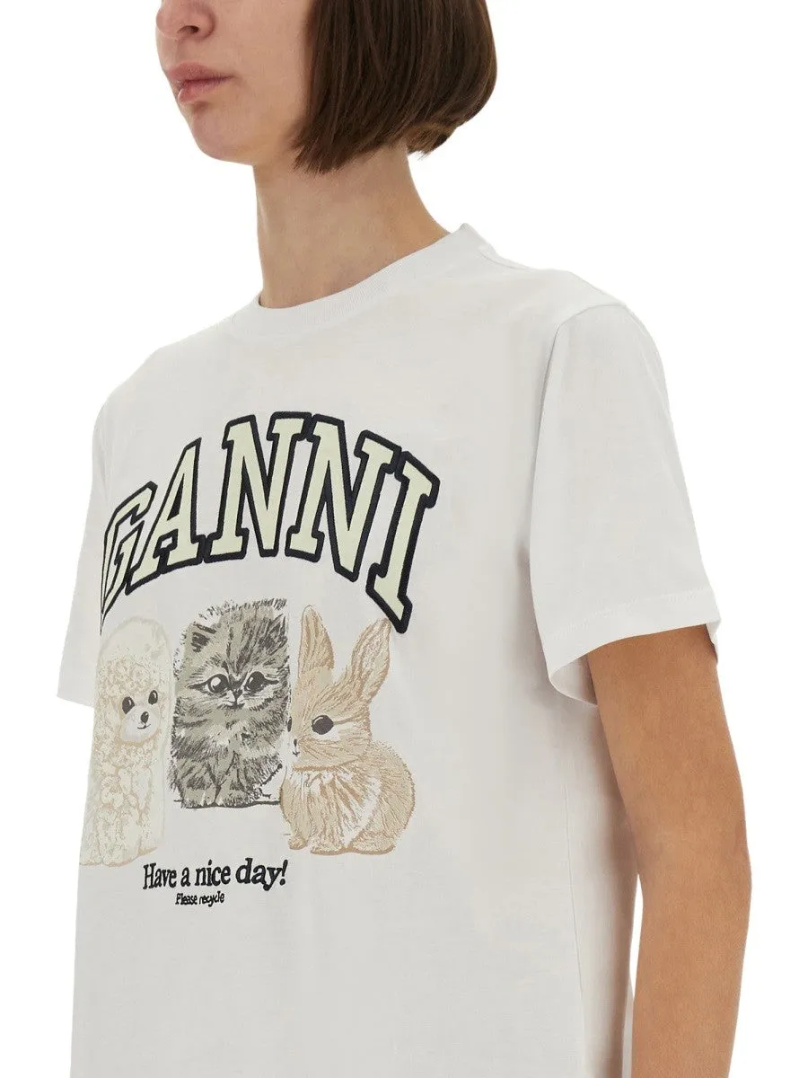 GANNI RELAXED FIT T-SHIRT sold by Siebentaschen product image thumbnail 4