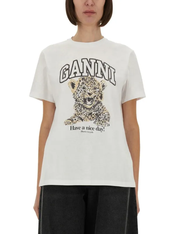 GANNI "LEOPARD" T-SHIRT sold by Siebentaschen