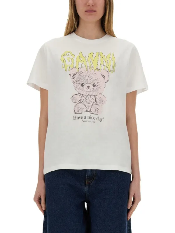 GANNI "TEDDY" T-SHIRT sold by Siebentaschen