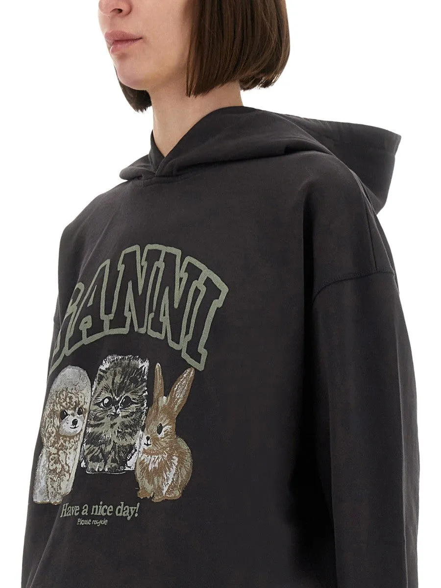 GANNI OVERSIZED "ISOLI" HOODIE sold by Siebentaschen product image thumbnail 4