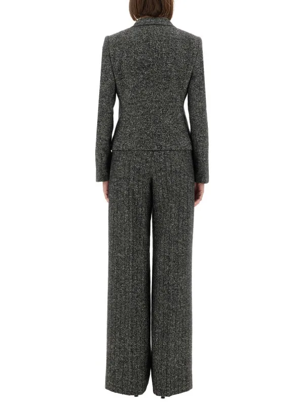 Dolce & Gabbana SINGLE-BREASTED JACKET IN WOOL BLEND DOT sold by Siebentaschen