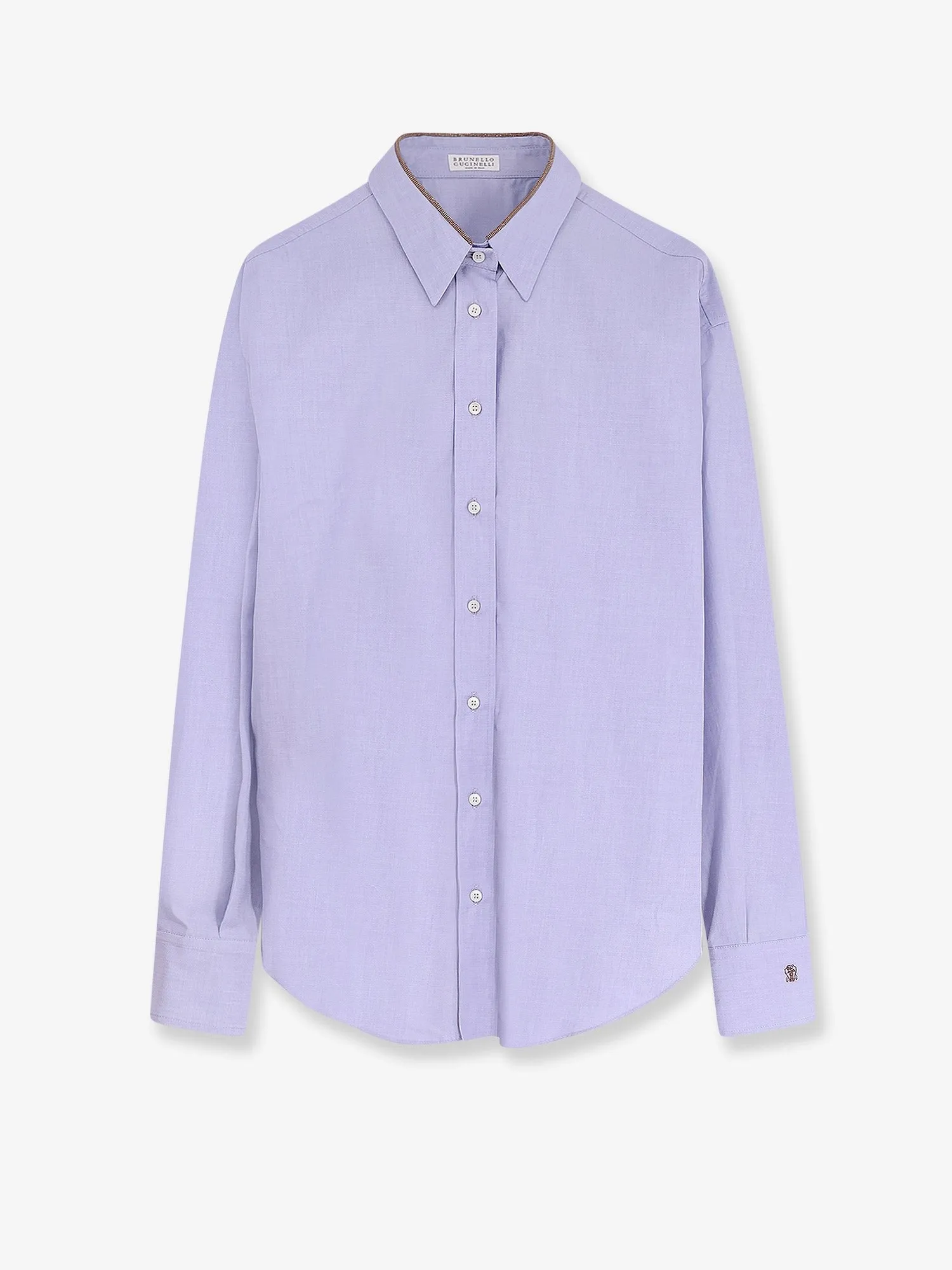 Brunello Cucinelli Cotton shirt with Monili detail sold by Siebentaschen